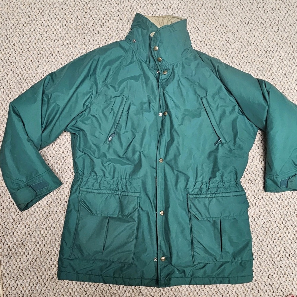 Vintage LL Bean Maine Warden Parka Jacket Coat Green Mens L - No Hood